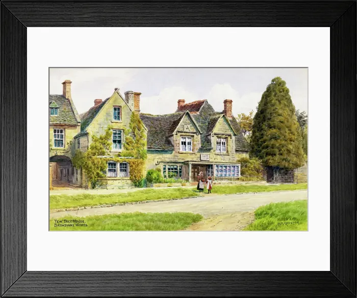 Framed Print : Yew Tree House, Broadway, Worcestershire Framed Print : Yew Tree House, Broadway, Worcestershire