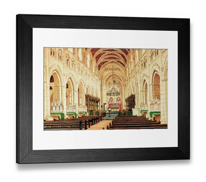 Framed Print : Buckfast Abbey Church, Dartmoor, Devon Framed Print : Buckfast Abbey Church, Dartmoor, Devon