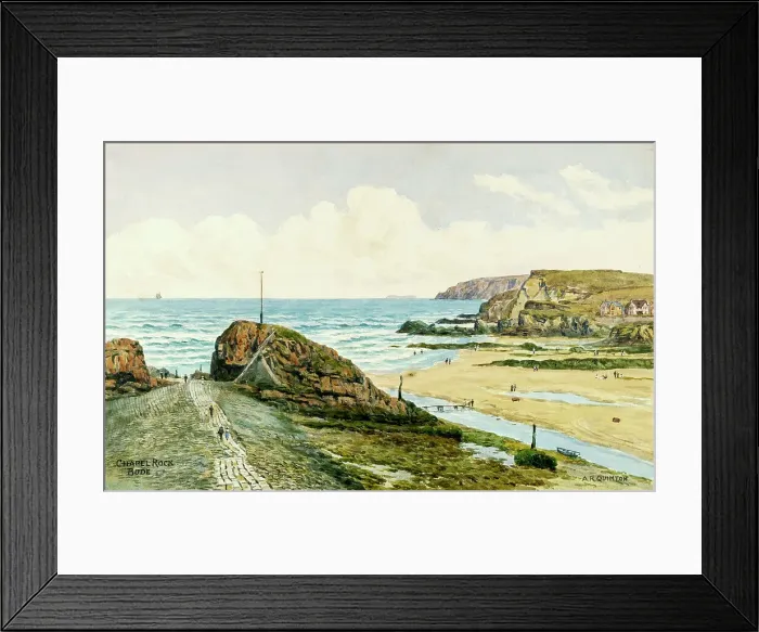 Framed Print : Chapel Rock, Bude, Cornwall Framed Print : Chapel Rock, Bude, Cornwall