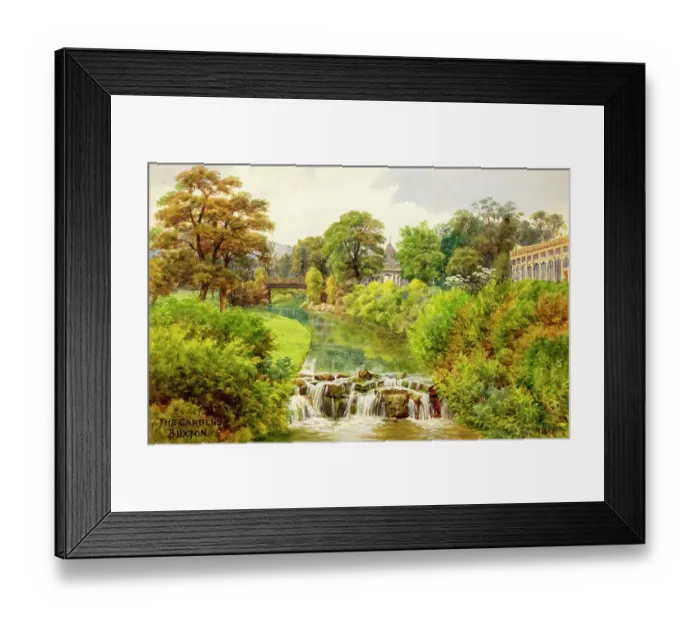 Framed Print : The Gardens, Buxton, Derbyshire Framed Print : The Gardens, Buxton, Derbyshire
