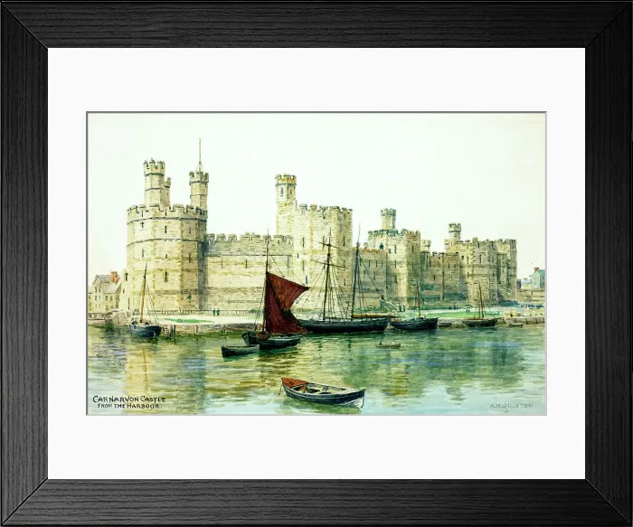 Framed Print : Caernarfon Castle, Gwynedd, Wales Framed Print : Caernarfon Castle, Gwynedd, Wales
