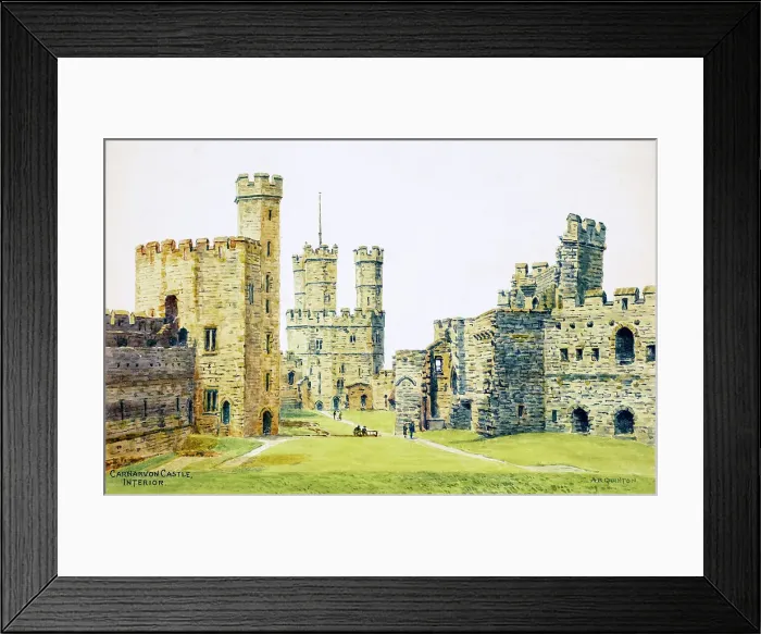 Framed Print : Caernarfon Castle, Gwynedd, Wales Framed Print : Caernarfon Castle, Gwynedd, Wales