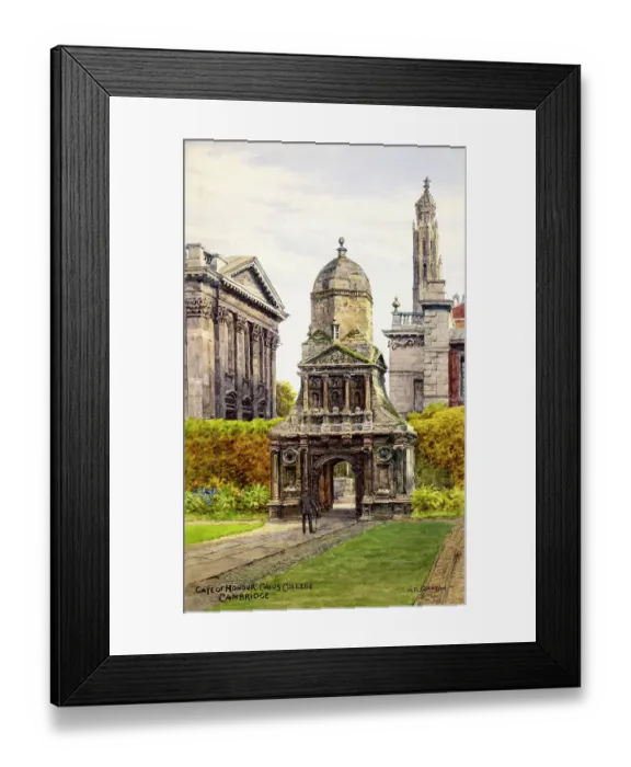 Framed Print : Cambridge - Caius College, Gate of Honour Framed Print : Cambridge - Caius College, Gate of Honour