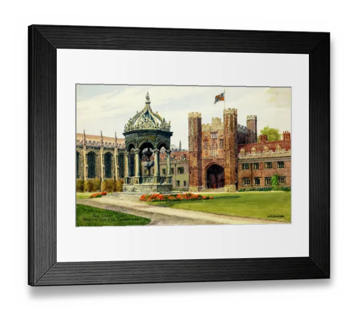 Framed Print : Cambridge - Trinity College, The Great Court Framed Print : Cambridge - Trinity College, The Great Court
