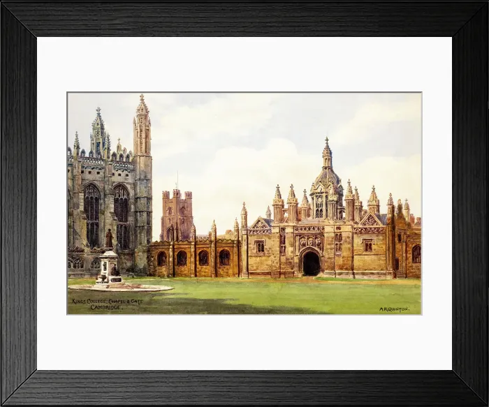 Framed Print : Cambridge, King's College Chapel and Gate Framed Print : Cambridge, King's College Chapel and Gate