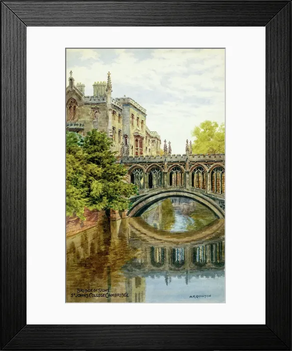 Framed Print : Cambridge - St John's College, Bridge of Sighs Framed Print : Cambridge - St John's College, Bridge of Sighs