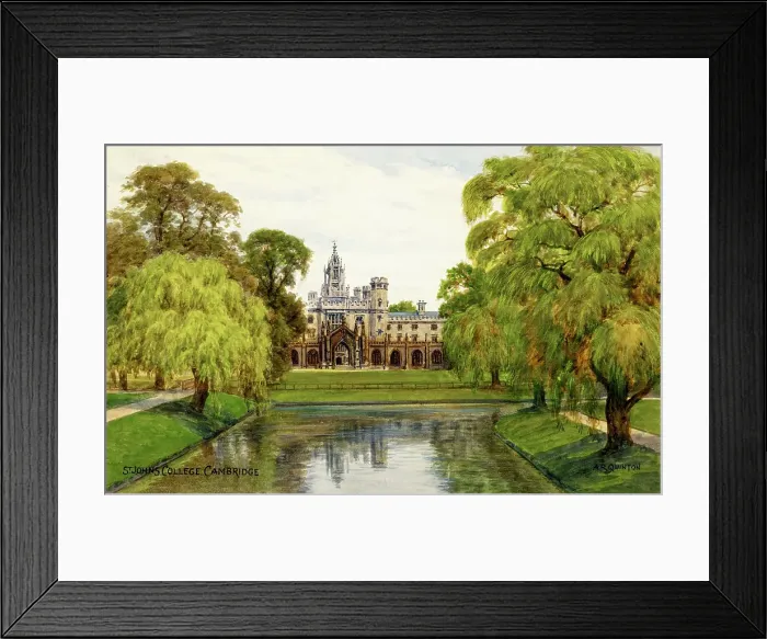 Framed Print : Cambridge - St John's College Framed Print : Cambridge - St John's College