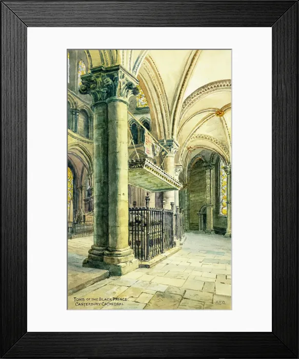 Framed Print : Tomb of the Black Prince, Canterbury Cathedral, Kent Framed Print : Tomb of the Black Prince, Canterbury Cathedral, Kent