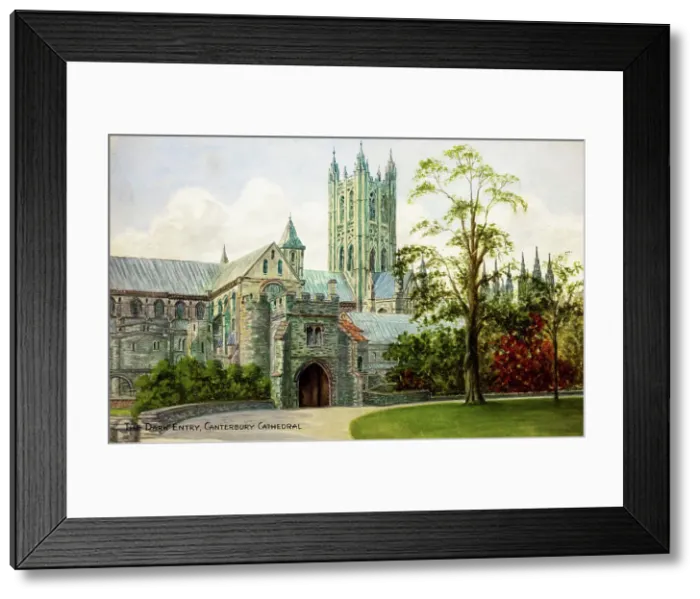 Framed Print : Dark Entry, Canterbury Cathedral, Kent Framed Print : Dark Entry, Canterbury Cathedral, Kent