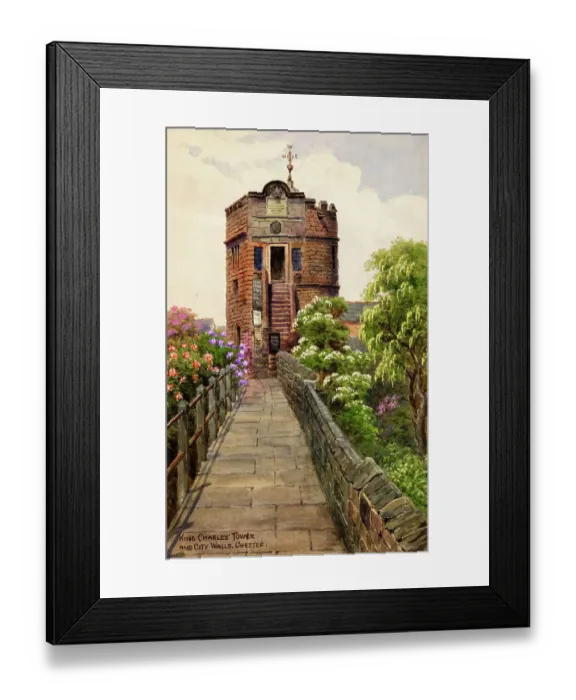 Framed Print : King Charles Tower and City Walls, Chester, Cheshire Framed Print : King Charles Tower and City Walls, Chester, Cheshire