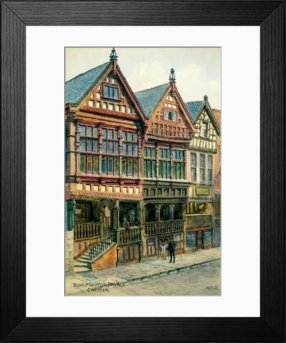Framed Print : Bishop Lloyd's Palace, Chester, Cheshire Framed Print : Bishop Lloyd's Palace, Chester, Cheshire