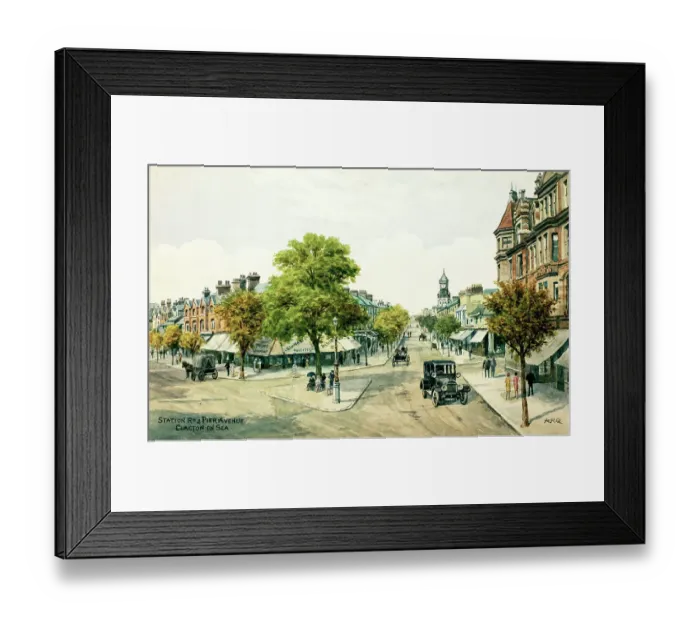 Framed Print : Station Road and Pier Avenue, Clacton on Sea, Essex Framed Print : Station Road and Pier Avenue, Clacton on Sea, Essex