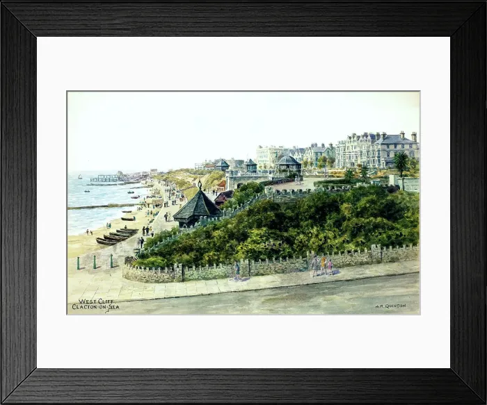 Framed Print : West Cliff, Clacton on Sea, Essex Framed Print : West Cliff, Clacton on Sea, Essex