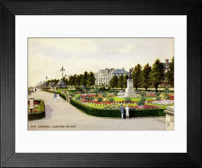 Framed Print : The Gardens, Clacton on Sea, Essex Framed Print : The Gardens, Clacton on Sea, Essex