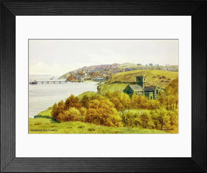 Framed Print : Old Church, Clevedon, Somerset Framed Print : Old Church, Clevedon, Somerset