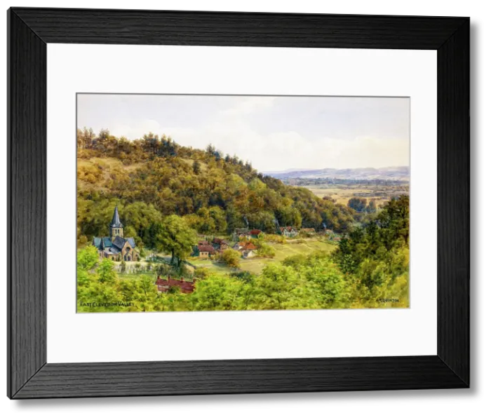 Framed Print : East Clevedon Valley, Clevedon, Somerset Framed Print : East Clevedon Valley, Clevedon, Somerset