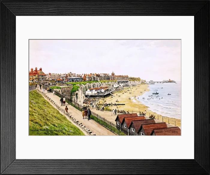 Framed Print : Bathing Station, Walpole Bay, Cliftonville, Margate, Kent Framed Print : Bathing Station, Walpole Bay, Cliftonville, Margate, Kent