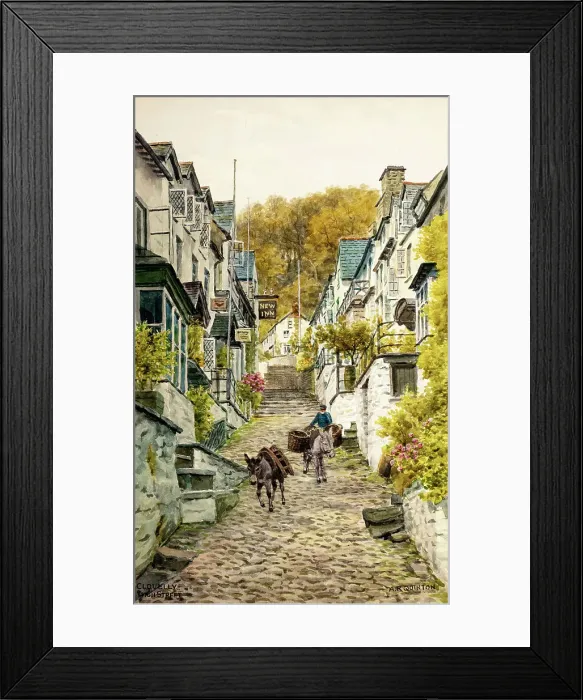 Framed Print : High Street, Clovelly, Devon Framed Print : High Street, Clovelly, Devon