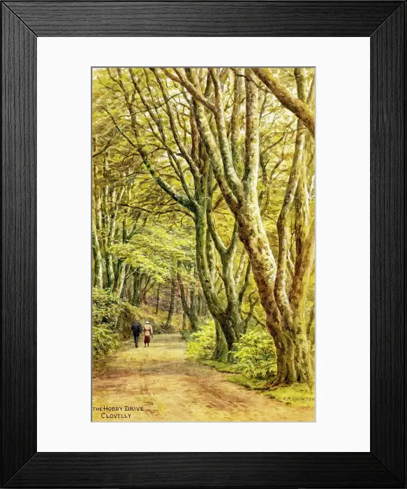 Framed Print : Hobby Drive, Clovelly, Devon Framed Print : Hobby Drive, Clovelly, Devon