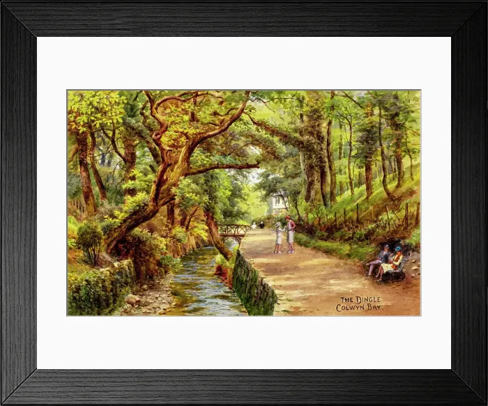 Framed Print : The Dingle, Colwyn Bay, Clwyd, North Wales Framed Print : The Dingle, Colwyn Bay, Clwyd, North Wales