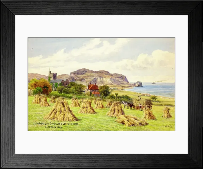 Framed Print : Llandrillo Church & Little Orme, Colwyn Bay, Clwyd, N Wales Framed Print : Llandrillo Church & Little Orme, Colwyn Bay, Clwyd, N Wales