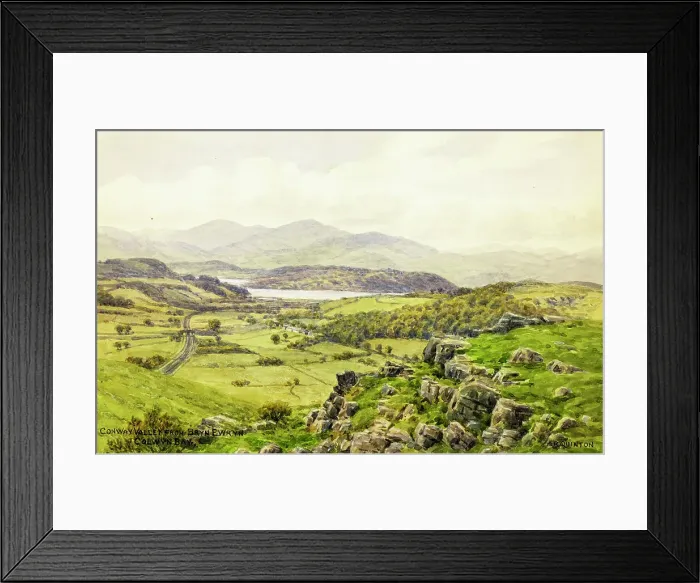 Framed Print : Conway Valley, Colwyn Bay, Clwyd, North Wales Framed Print : Conway Valley, Colwyn Bay, Clwyd, North Wales