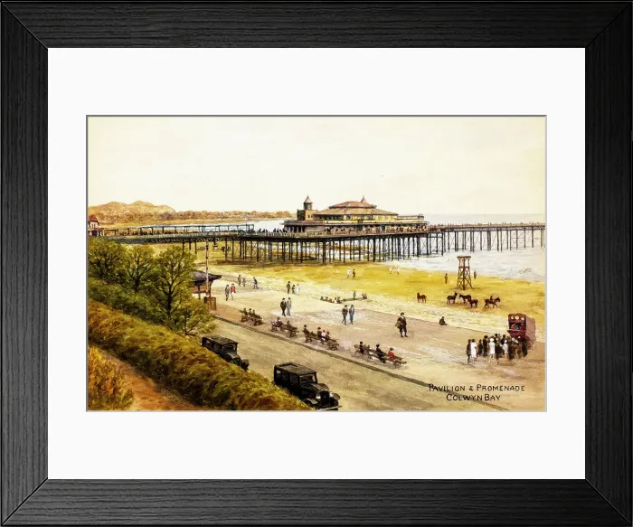 Framed Print : Pavilion and Promenade, Colwyn Bay, Clwyd, North Wales Framed Print : Pavilion and Promenade, Colwyn Bay, Clwyd, North Wales