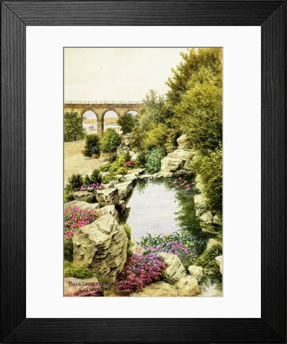 Framed Print : Rock Gardens, Eirias Park, Colwyn Bay, Clwyd, North Wales Framed Print : Rock Gardens, Eirias Park, Colwyn Bay, Clwyd, North Wales