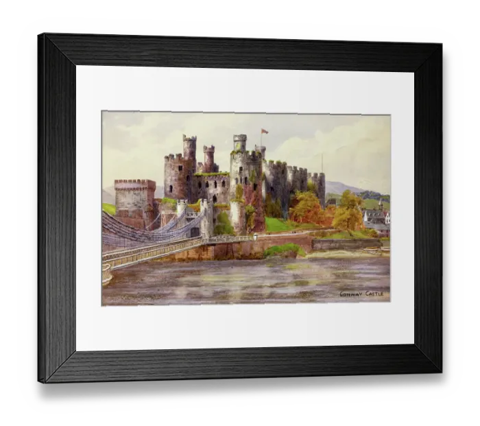 Framed Print : Conwy Castle, Conwy (Conway), North Wales Framed Print : Conwy Castle, Conwy (Conway), North Wales