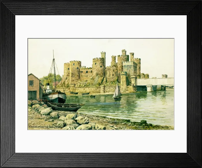 Framed Print : Conwy Castle, Conwy (Conway), North Wales Framed Print : Conwy Castle, Conwy (Conway), North Wales