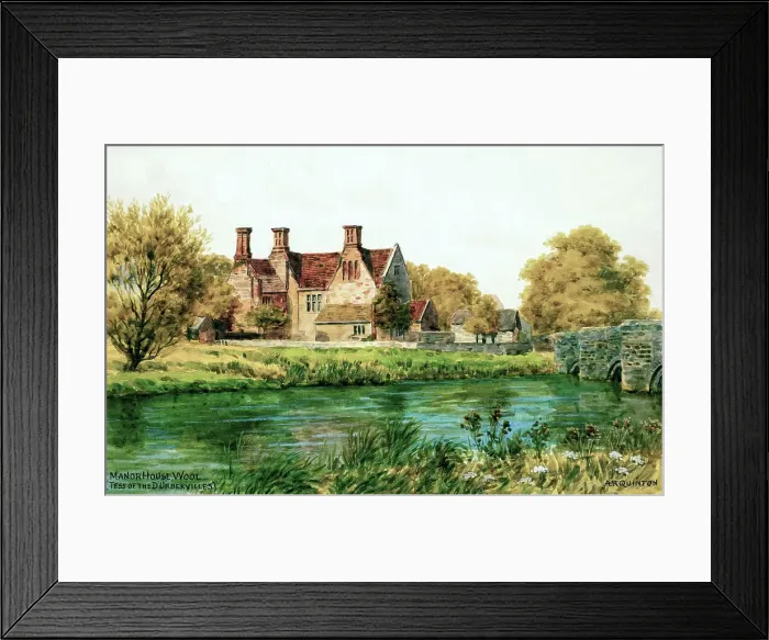 Framed Print : Dorchester - The Manor House, Wool, Dorset Framed Print : Dorchester - The Manor House, Wool, Dorset