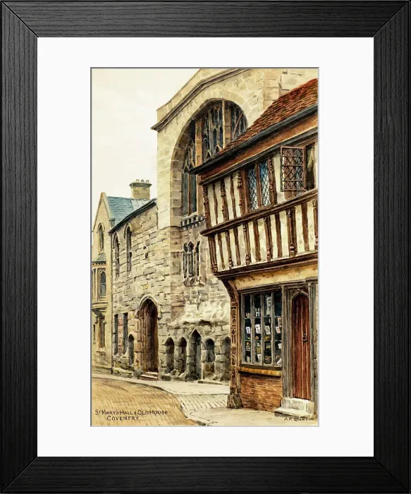 Framed Print : St Mary's Hall and Old House, Coventry, Warwickshire Framed Print : St Mary's Hall and Old House, Coventry, Warwickshire