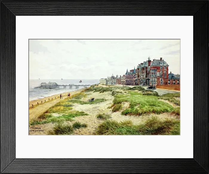 Framed Print : Cromer, Norfolk, viewed from the west Framed Print : Cromer, Norfolk, viewed from the west