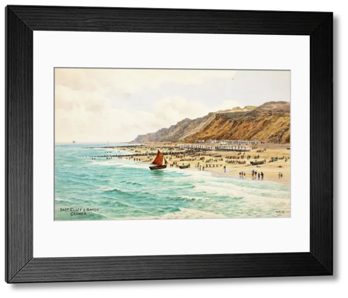 Framed Print : East Cliff and Sands, Cromer, Norfolk Framed Print : East Cliff and Sands, Cromer, Norfolk