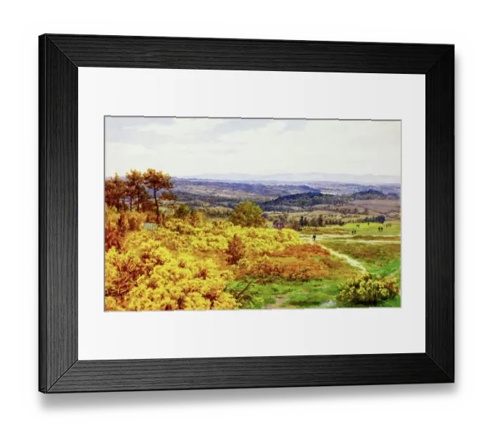 Framed Print : Crowborough from Golf Clubhouse, East Sussex Framed Print : Crowborough from Golf Clubhouse, East Sussex