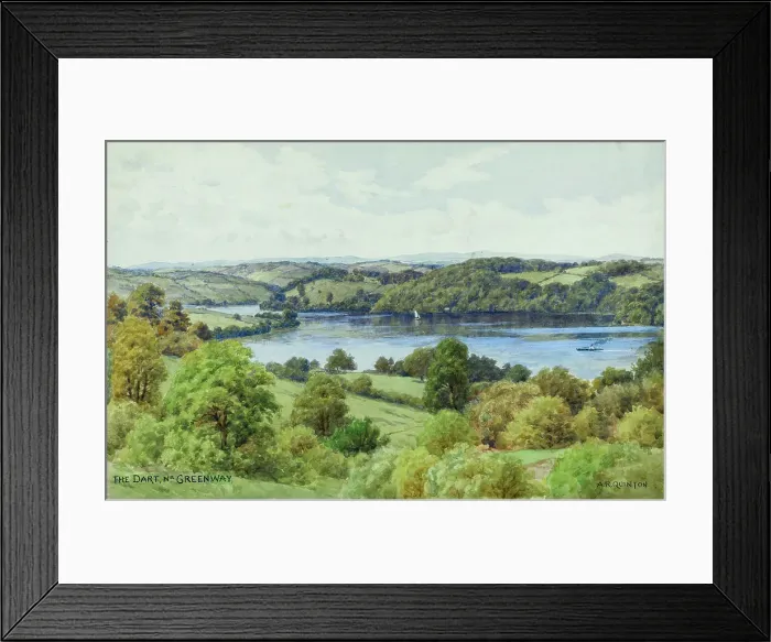 Framed Print : River Dart near Greenway, Dittisham, Devon Framed Print : River Dart near Greenway, Dittisham, Devon