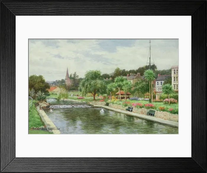 Framed Print : The Stream, Dawlish, South Devon Framed Print : The Stream, Dawlish, South Devon