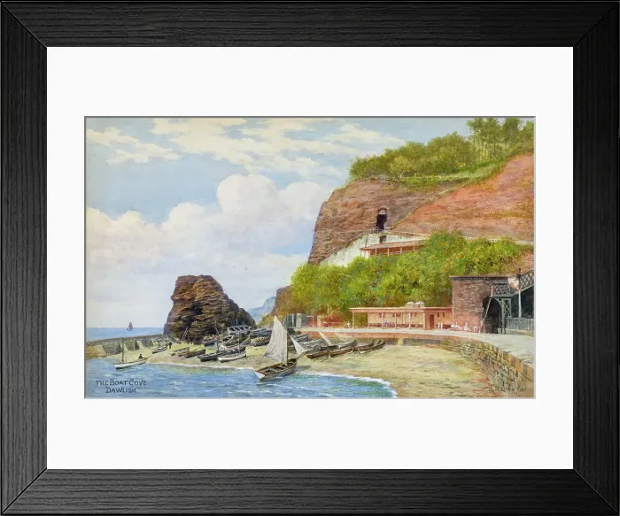 Framed Print : The Boat Cove, Dawlish, South Devon Framed Print : The Boat Cove, Dawlish, South Devon