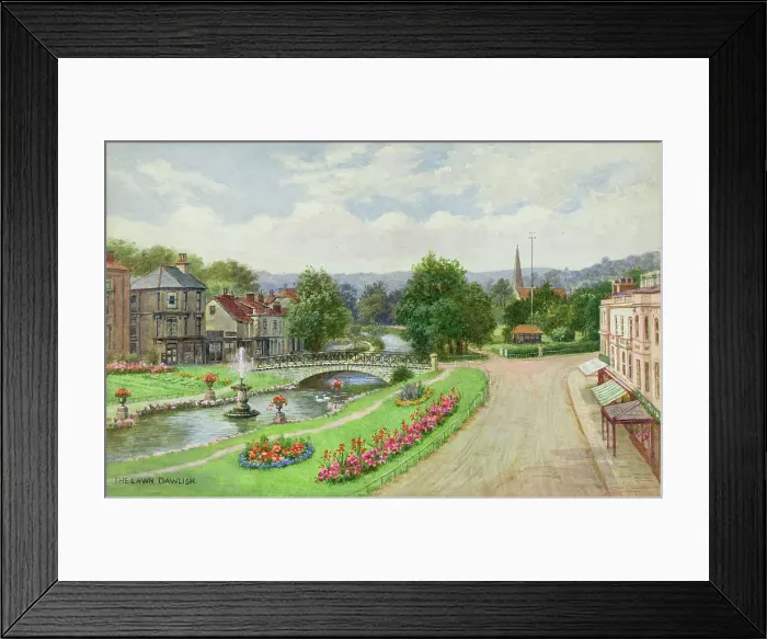 Framed Print : The Lawn, Dawlish, South Devon Framed Print : The Lawn, Dawlish, South Devon