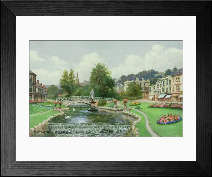 Framed Print : The Lawn, Dawlish, South Devon Framed Print : The Lawn, Dawlish, South Devon