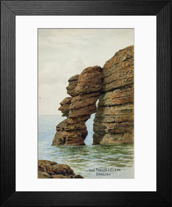 Framed Print : Parson and Clerk rocks, Dawlish, South Devon Framed Print : Parson and Clerk rocks, Dawlish, South Devon
