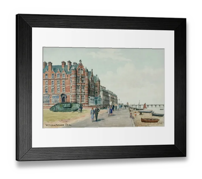 Framed Print : Victoria Parade, Deal, Kent Framed Print : Victoria Parade, Deal, Kent