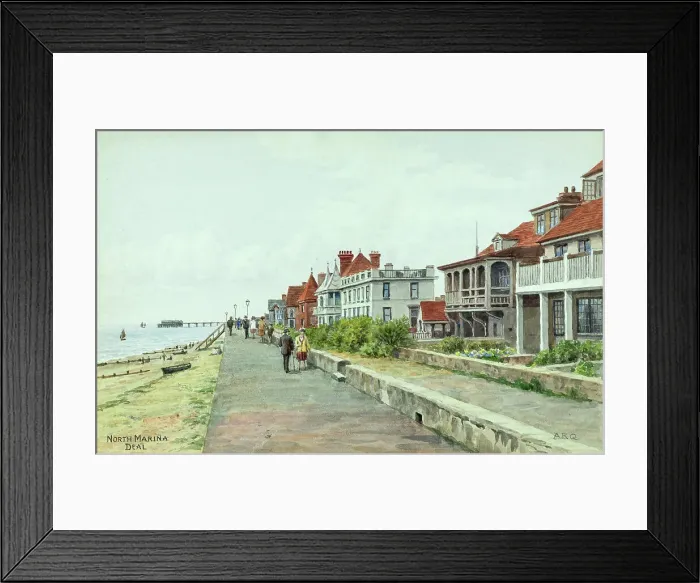 Framed Print : North Marina, Deal, Kent Framed Print : North Marina, Deal, Kent