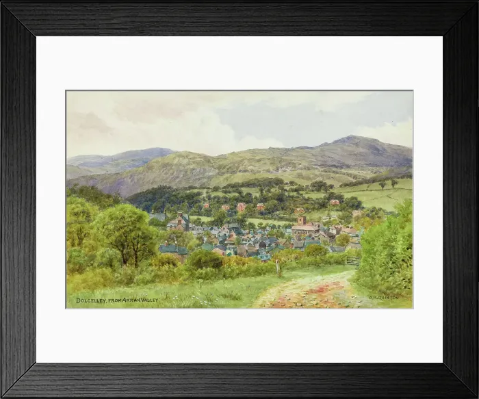 Framed Print : Dolgellau from Arran Valley, Gwynedd, NW Wales Framed Print : Dolgellau from Arran Valley, Gwynedd, NW Wales