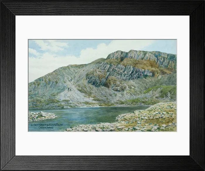 Framed Print : Llyn Y Gader, Foxes Path, Cader Idris, Dolgellau, NW Wales Framed Print : Llyn Y Gader, Foxes Path, Cader Idris, Dolgellau, NW Wales