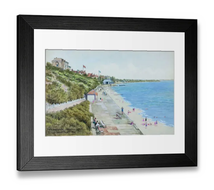 Framed Print : Promenade looking east, Dovercourt Bay, Essex Framed Print : Promenade looking east, Dovercourt Bay, Essex