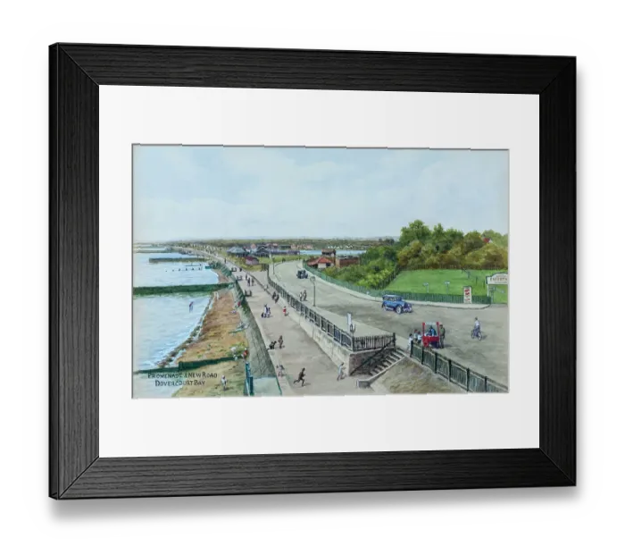 Framed Print : Promenade and New Road, Dovercourt Bay, Essex