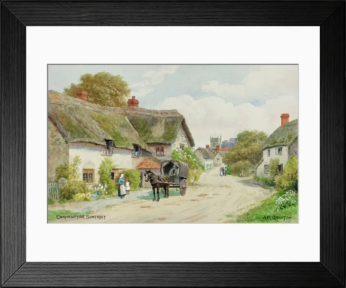 Framed Print : Carhampton, Exmoor, Somerset Framed Print : Carhampton, Exmoor, Somerset