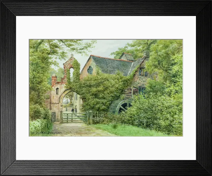 Framed Print : Old Mill, Dunster, Exmoor, Somerset Framed Print : Old Mill, Dunster, Exmoor, Somerset