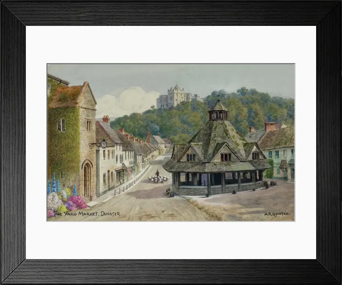 Framed Print : Yarn Market, Dunster, Exmoor, Somerset Framed Print : Yarn Market, Dunster, Exmoor, Somerset